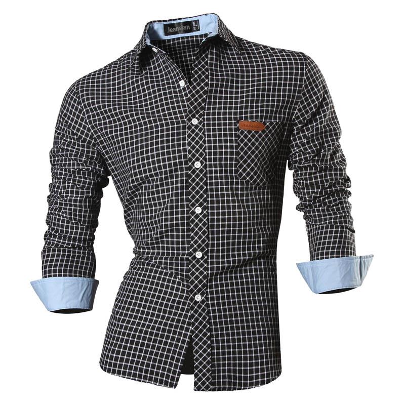 jeansian Features Shirts Casual Long Sleeve Casual Shirts Zipper Decoration (No Pockets) Z015