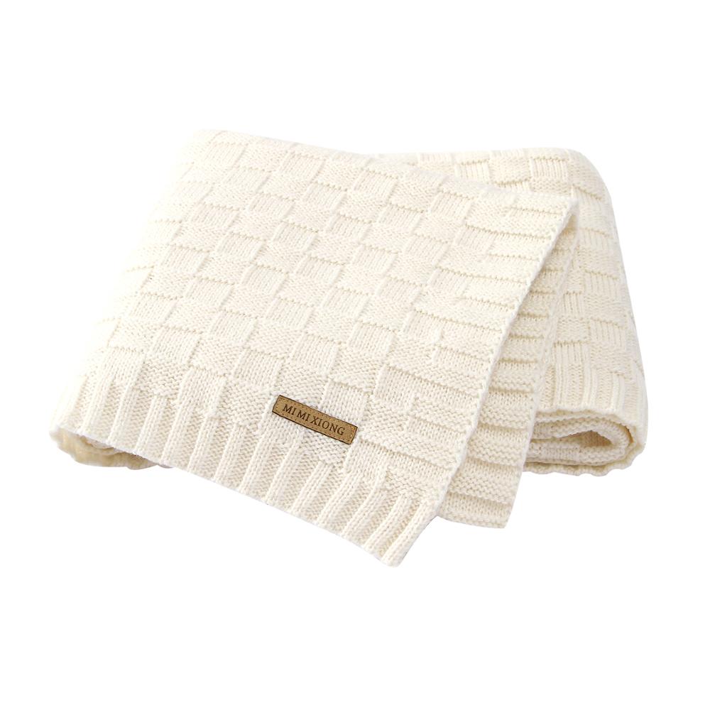 Baby Blankets Knitted Cotton Super Soft Infant Kids Month Blankets Newborn Infant Swaddle Wrap Stroller Bedding Covers