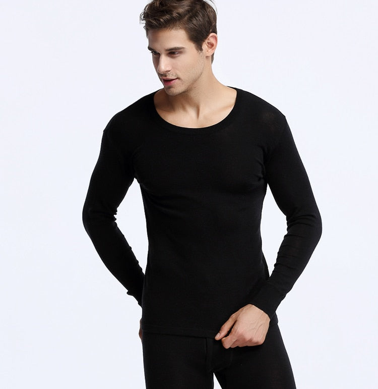 100% Merino Wool Winter Thermal Warm Underwear set Breathable 200gsm weight Tops Pants Set