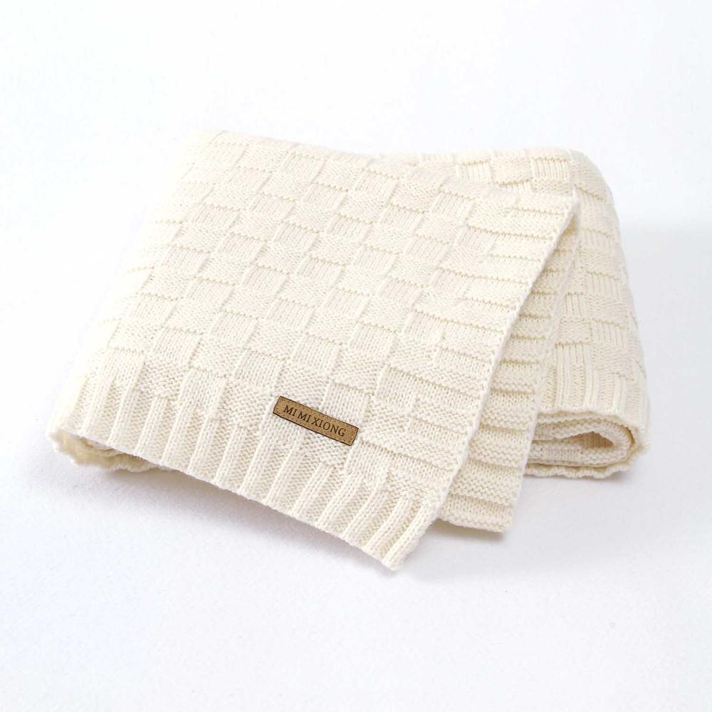 Baby Blankets Knitted Cotton Super Soft Infant Kids Month Blankets Newborn Infant Swaddle Wrap Stroller Bedding Covers