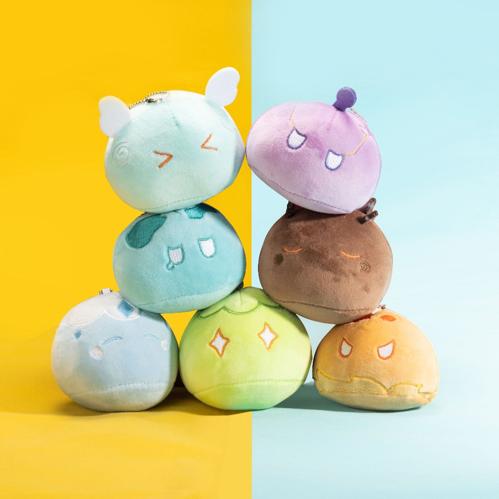 Game Genshin Impact Slime Theme Cute Plush Dolls Keli Dango Throw Handful Toys Cartoon Birthday Xmas Gift