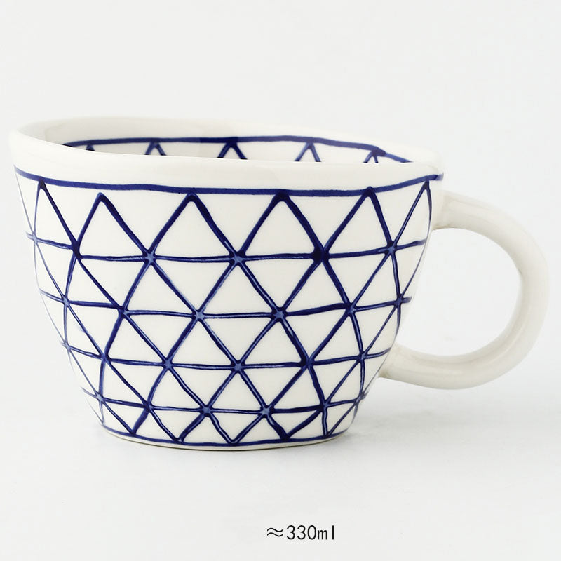 Hand Painted Geometric Ceramic Mugs With Gold Handle Handmade Irregular Cups For Coffee Tea Milk Oatmeal Creative Birthday Gifts