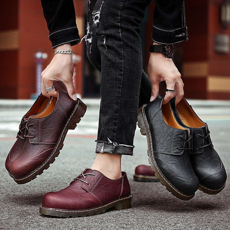 Big-Head Genuine Leather Casual, Dress Oxford Shoes