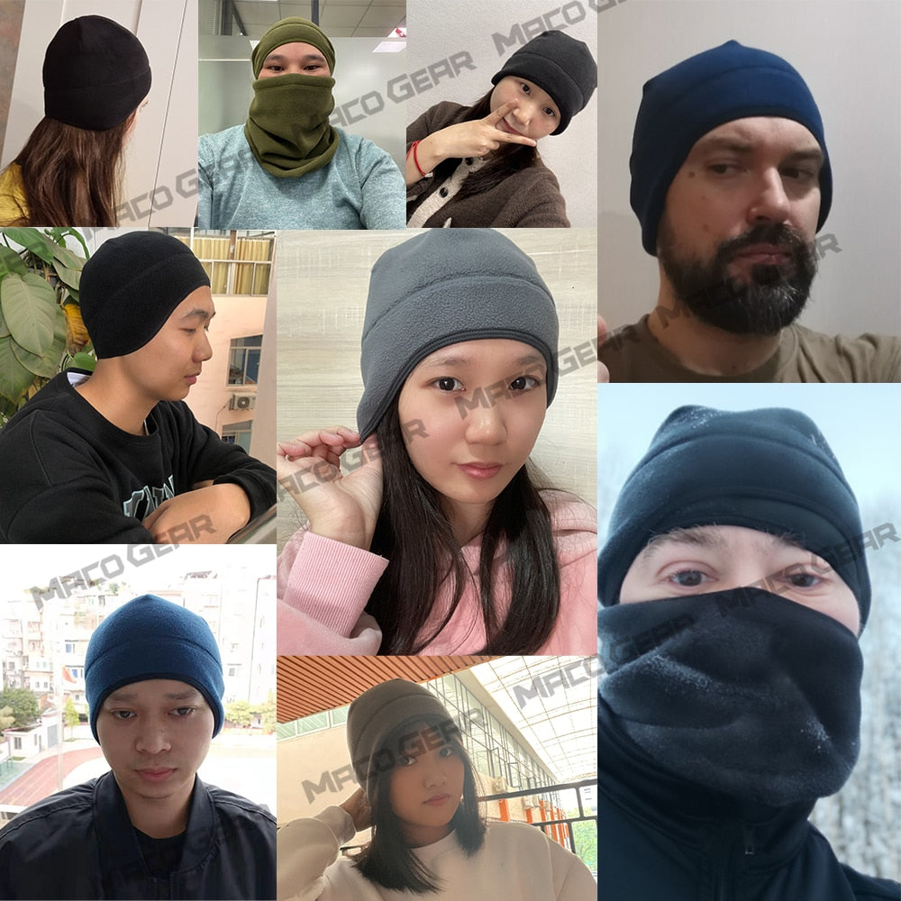 Winter Hat Thermal Running Sports Hats Soft Stretch Fitness Warm Ear Cover Snowboard Hiking Cycling Ski Windproof Cap Unisex