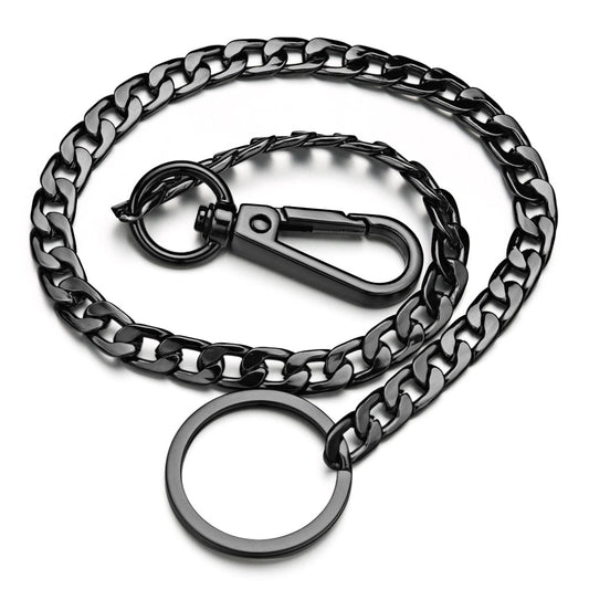 42CM Long Metal Keychain Wallet Belt Chain Rock Punk Trousers Hipster Pant Jean HipHop Jewelry Men's Key Ring Chain K414