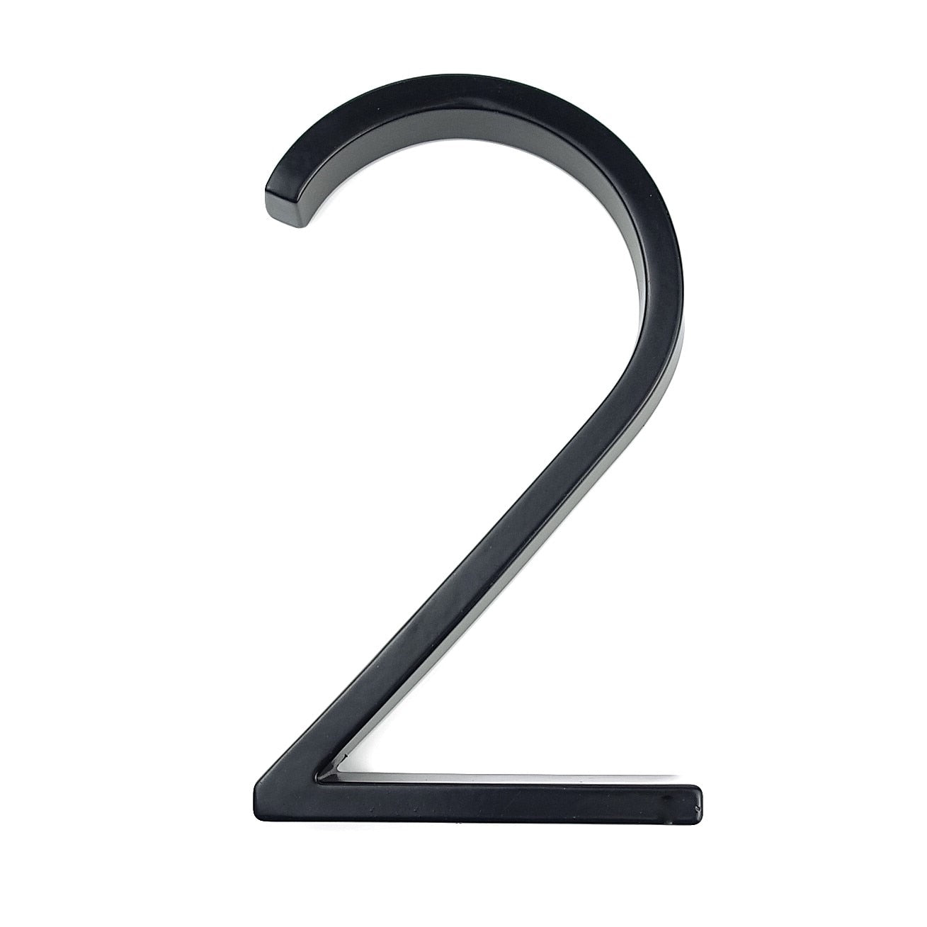 125mm Floating House Number Letters Big Modern Door Alphabet Home Outdoor 5 in.Black Numbers Address Plaque Dash Slash Sign #0-9