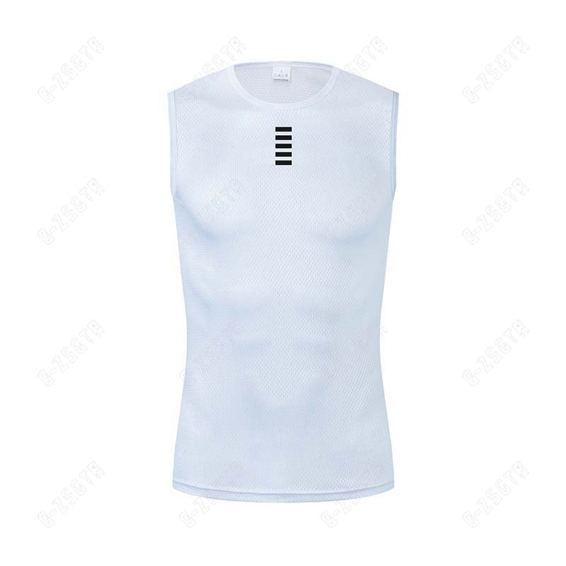 Cycling Underwear Sport Base Layer White Cycling Jersey Reflective Vest Undershirt Quick Dry Vest Road Bike Jersey