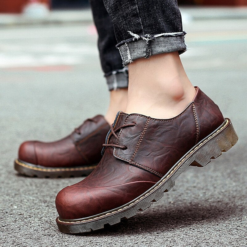 Big-Head Genuine Leather Casual, Dress Oxford Shoes