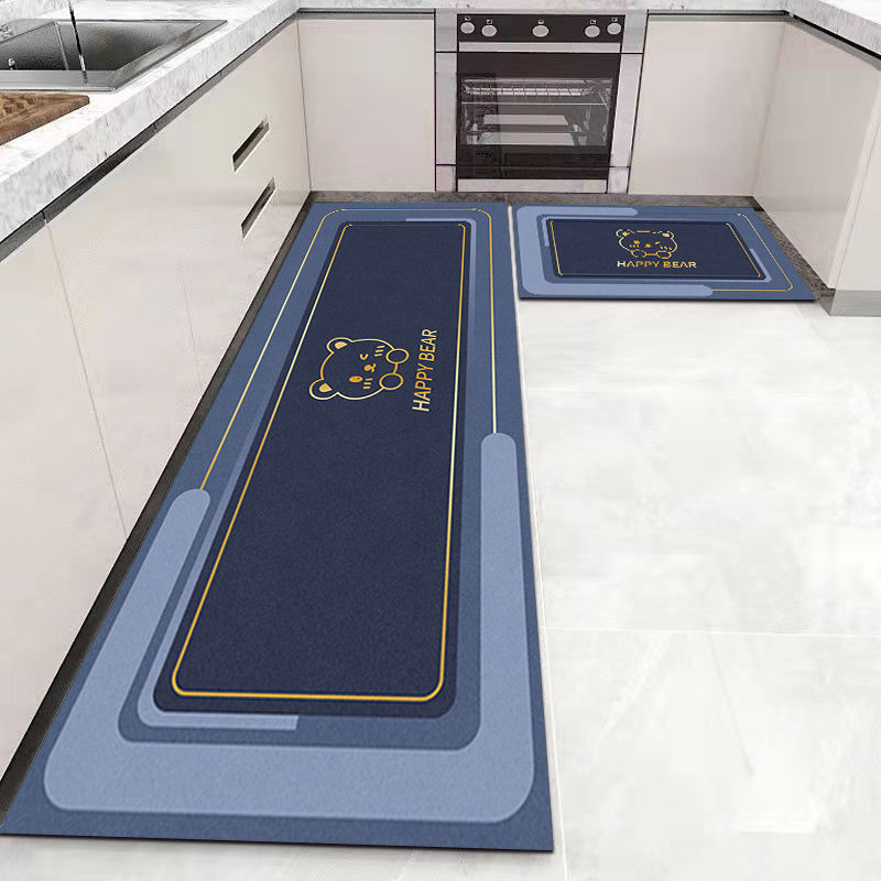 Kitchen Floor Mat Bedroom Living Room Long Bedside Area Rug Hallway Soft Washable Carpet Anti slip Bathroom Entrance Doormat