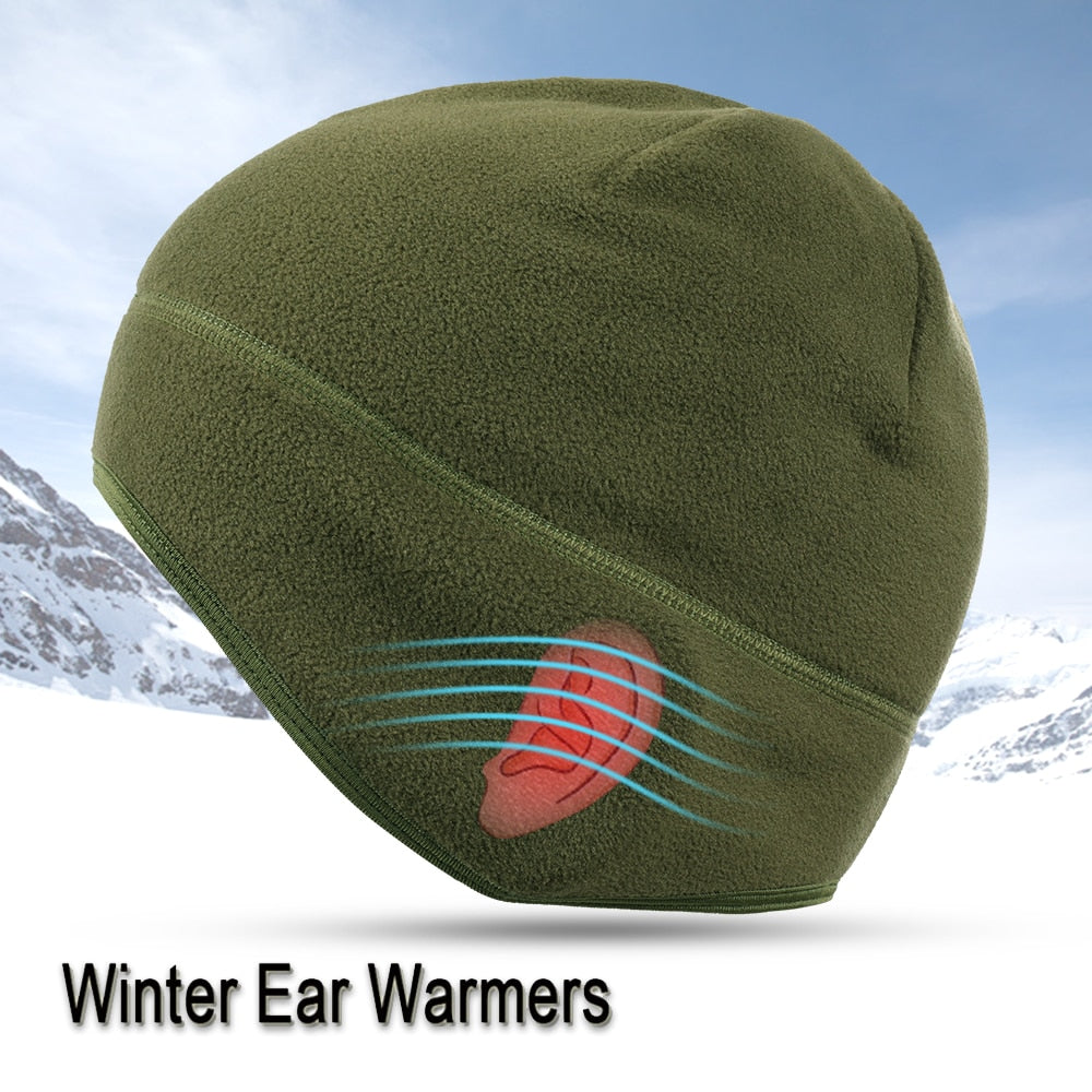 Winter Hat Thermal Running Sports Hats Soft Stretch Fitness Warm Ear Cover Snowboard Hiking Cycling Ski Windproof Cap Unisex